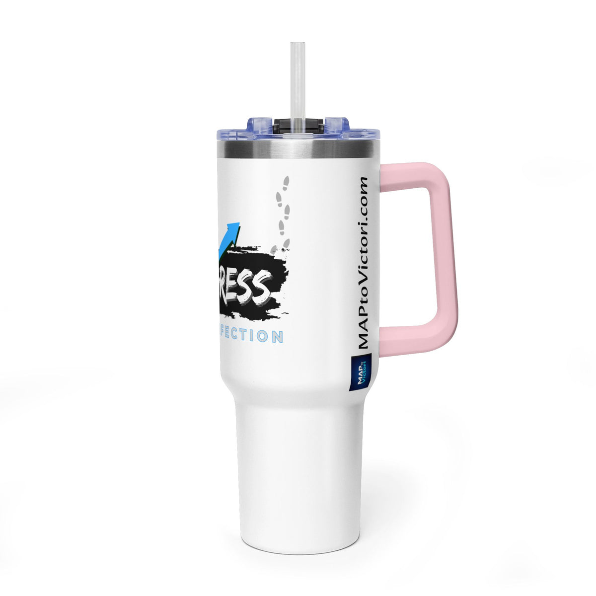 Progress Over Perfection 40oz Vacuum Tumbler