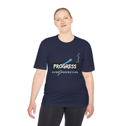Progress Over Perfection - Moisture Wicking T-Shirt