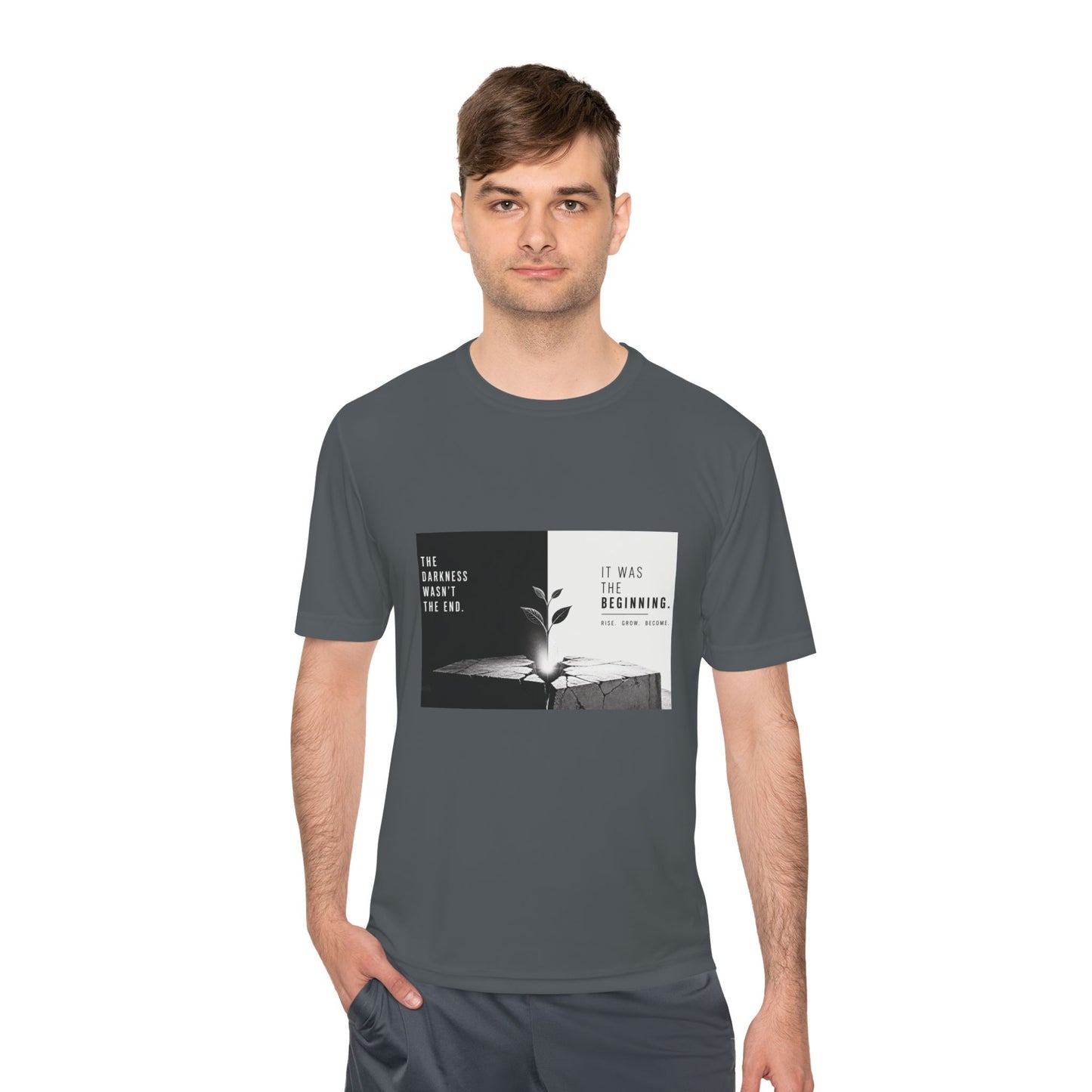Just The Beginning - Moisture Wicking T-Shirt