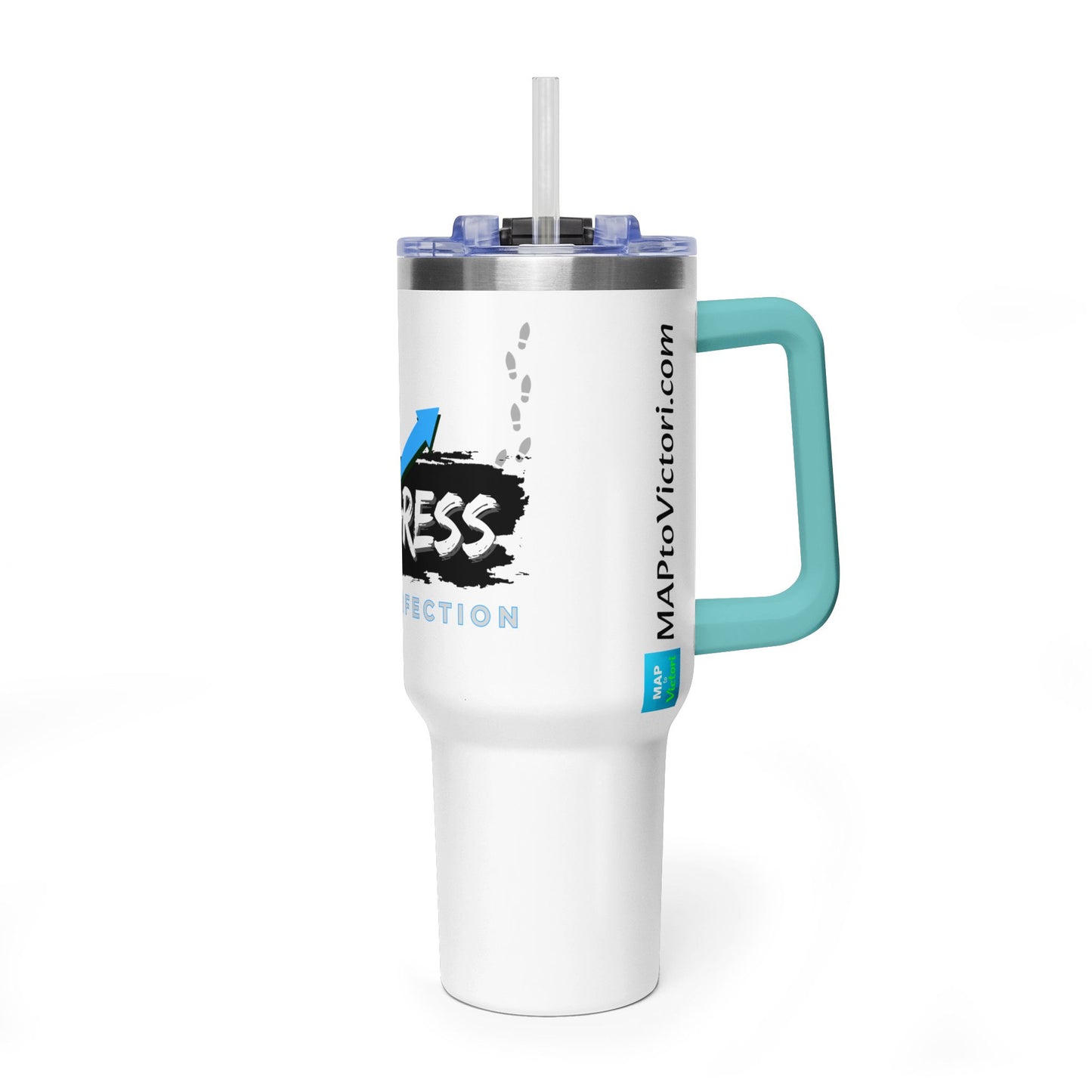 Progress Over Perfection 40oz Vacuum Tumbler