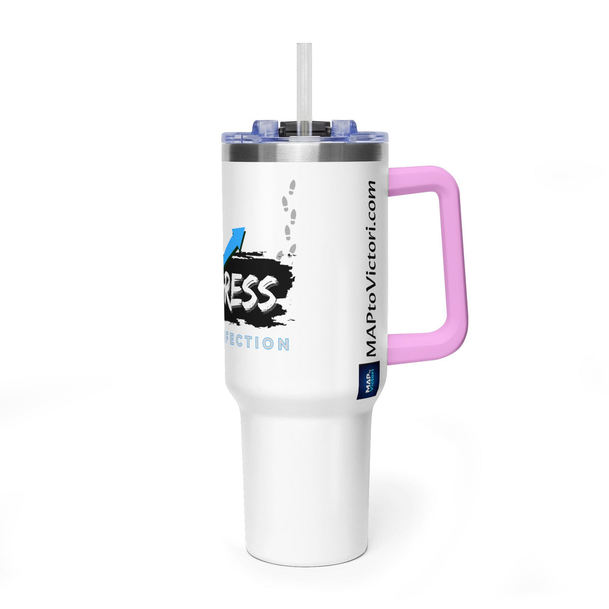 Progress Over Perfection 40oz Vacuum Tumbler