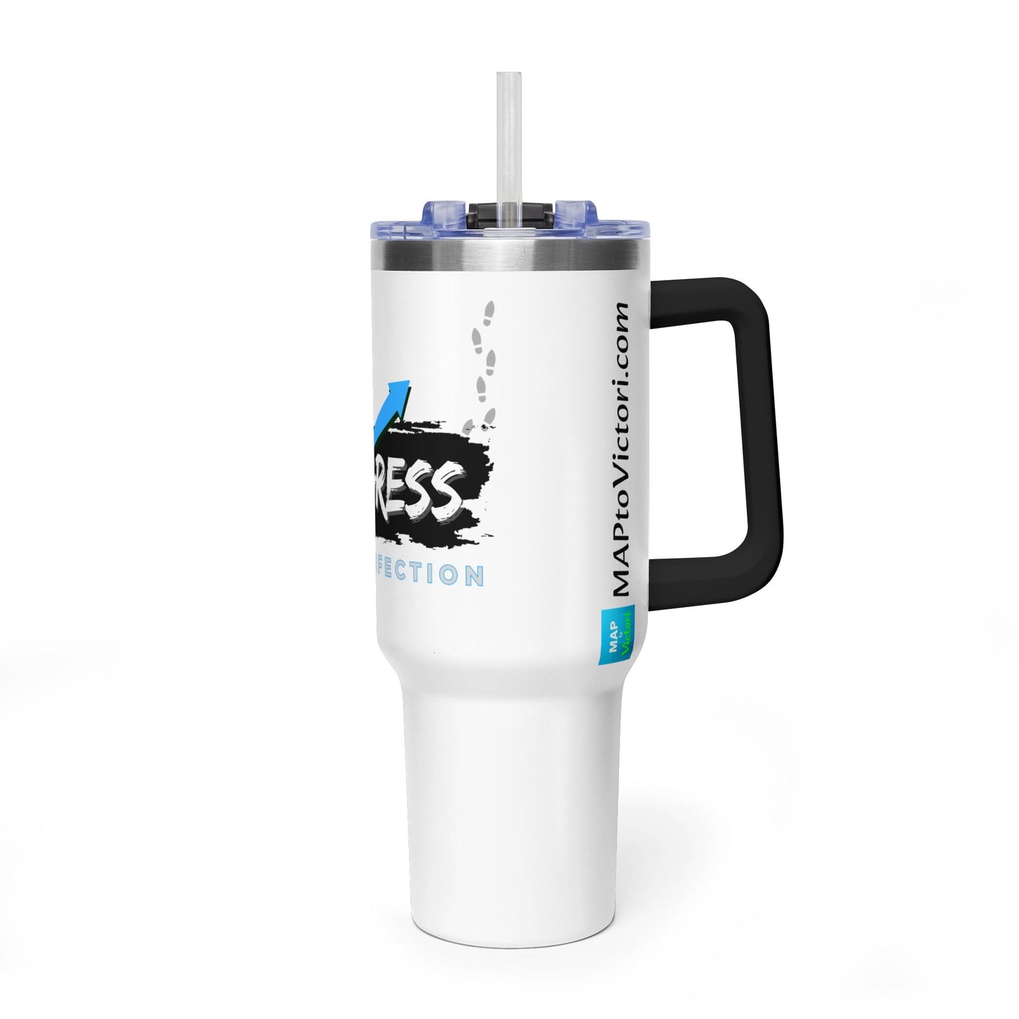 Progress Over Perfection 40oz Vacuum Tumbler