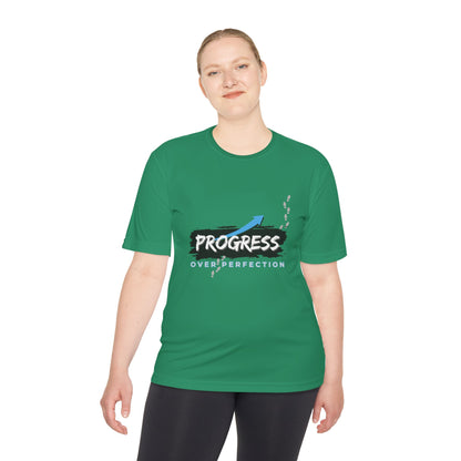 Progress Over Perfection - Moisture Wicking T-Shirt