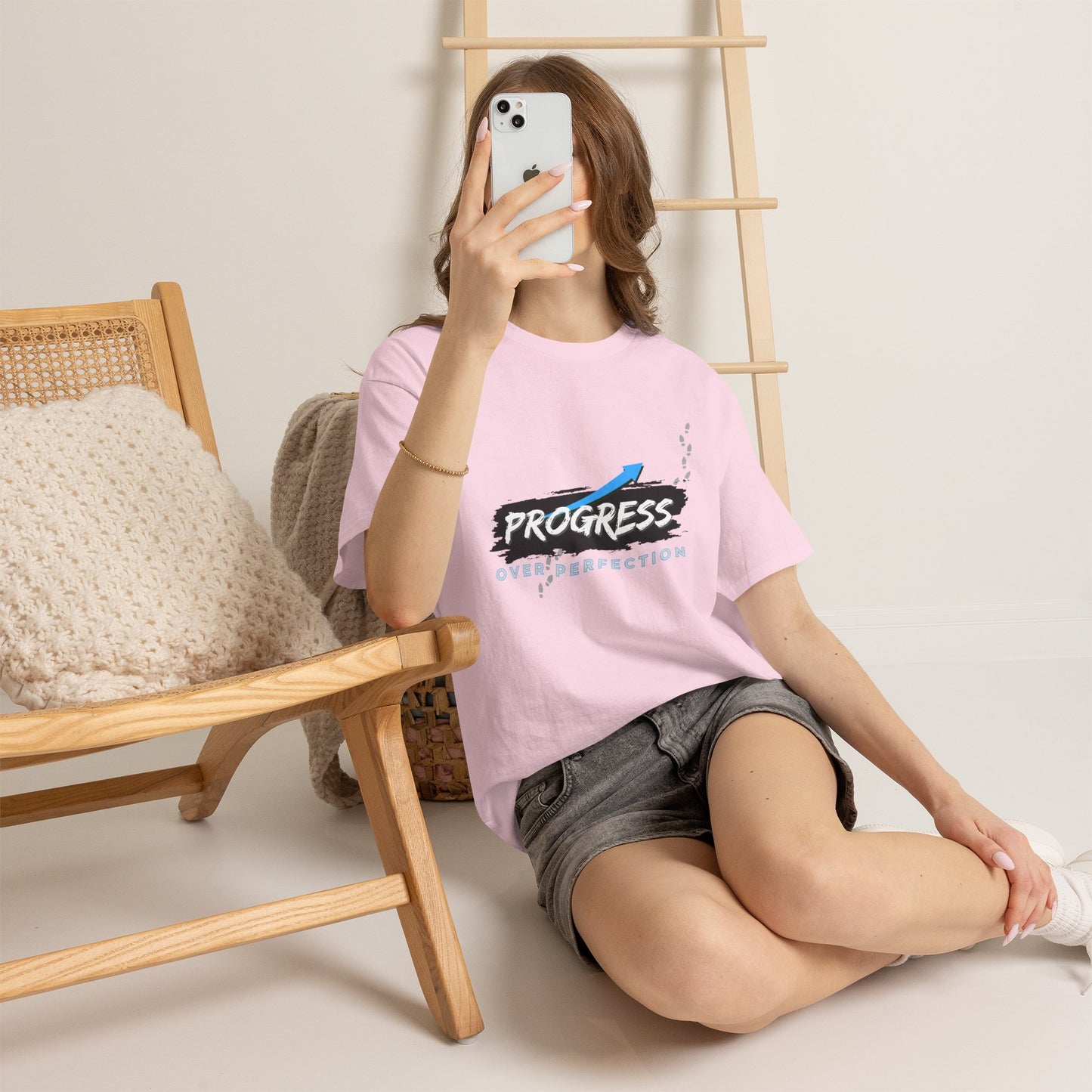 Progress Over Perfection - Cotton T-Shirt