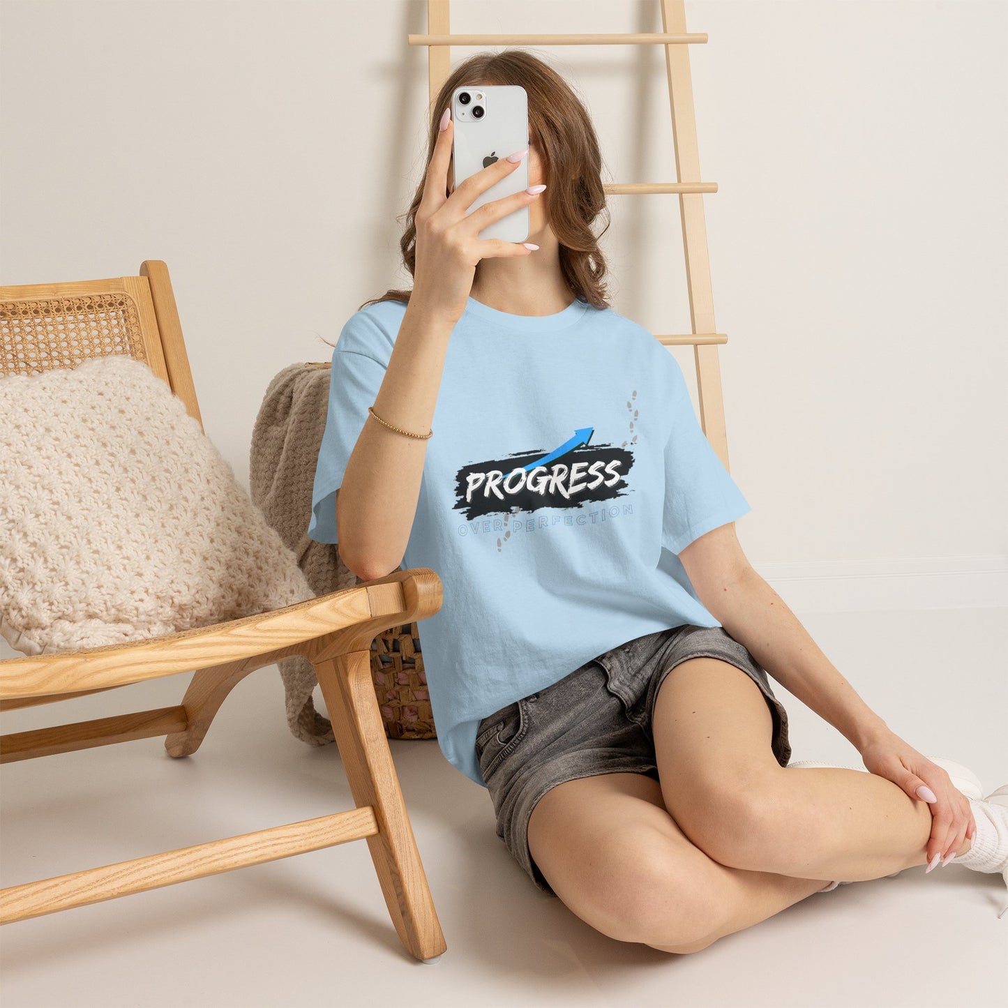 Progress Over Perfection - Cotton T-Shirt