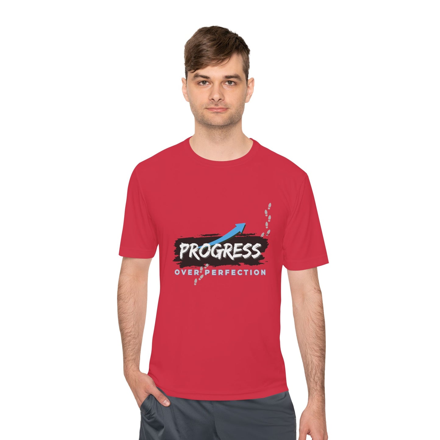 Progress Over Perfection - Moisture Wicking T-Shirt