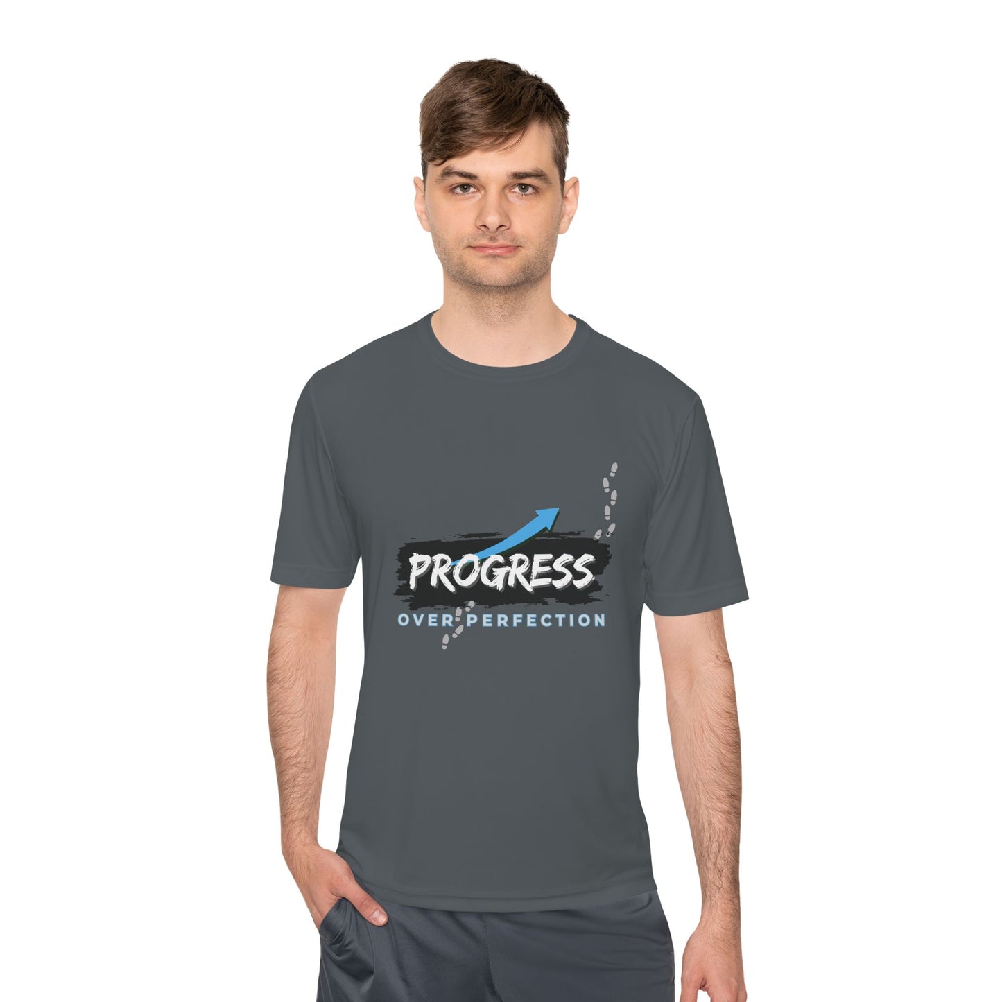 Progress Over Perfection - Moisture Wicking T-Shirt