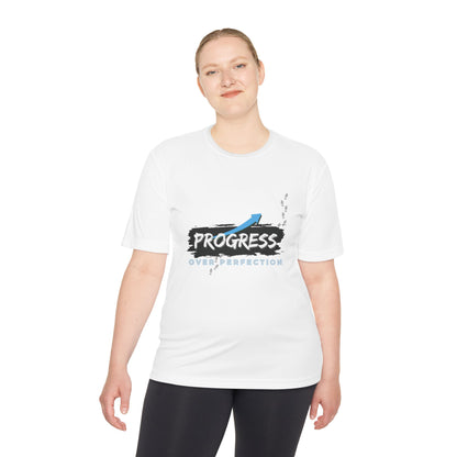 Progress Over Perfection - Moisture Wicking T-Shirt