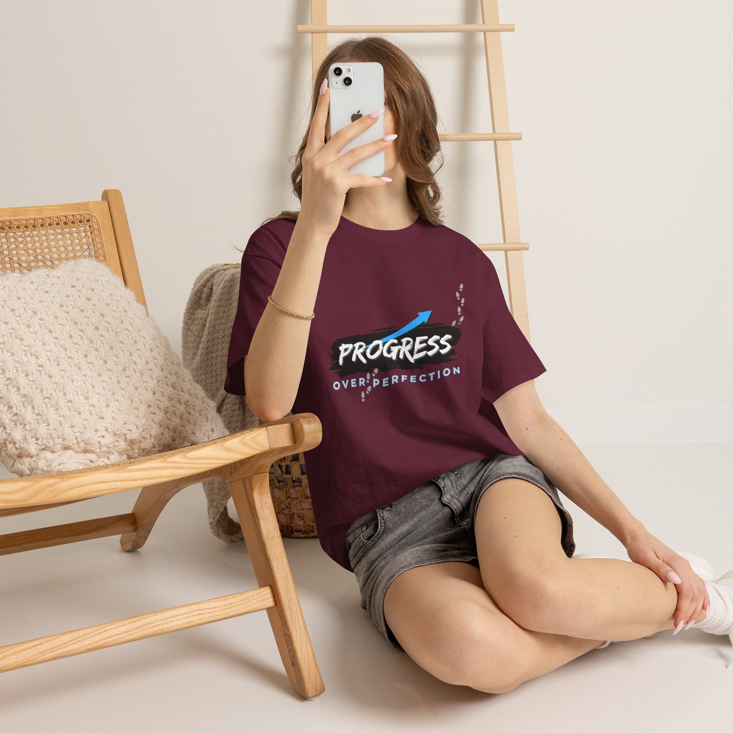 Progress Over Perfection - Cotton T-Shirt