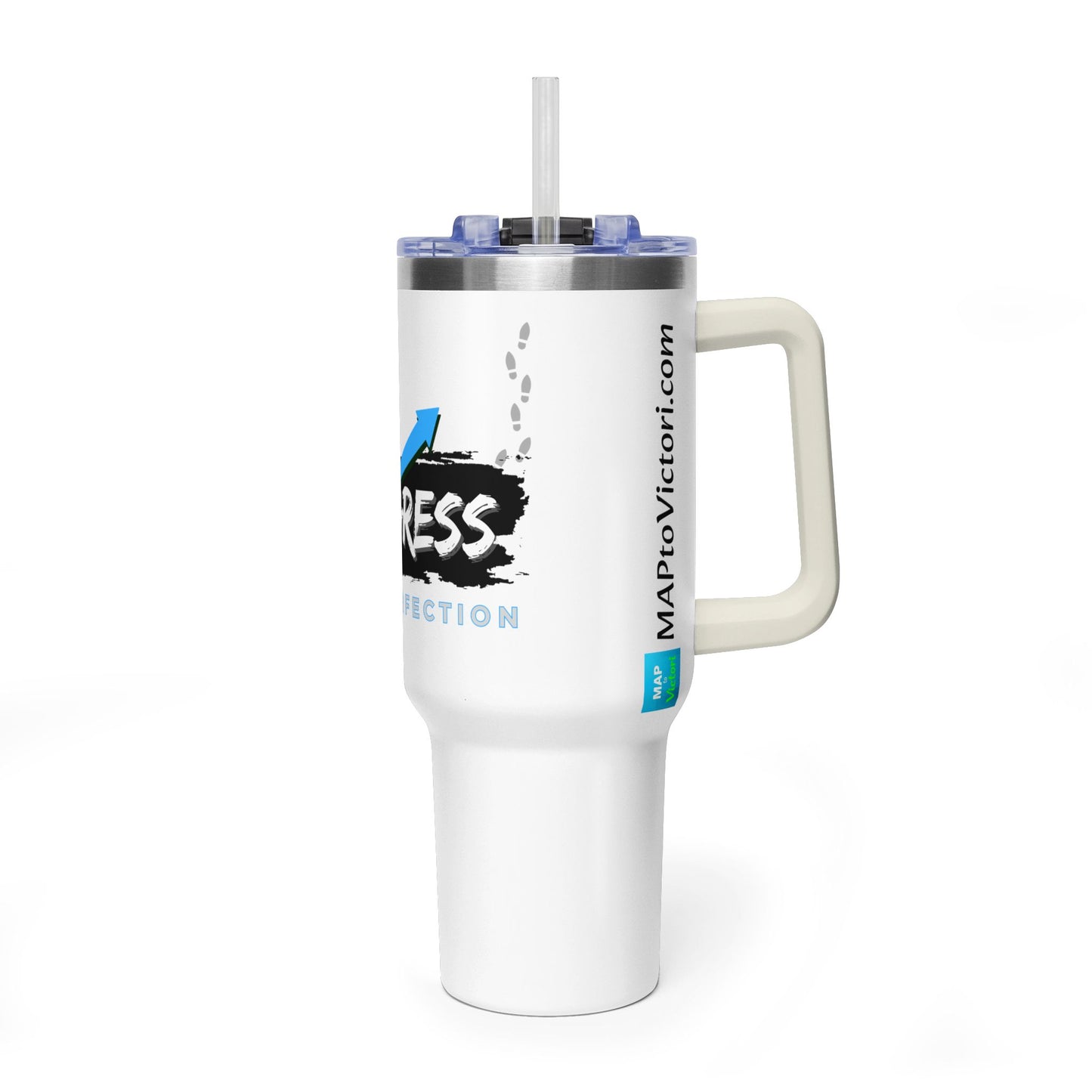 Progress Over Perfection 40oz Vacuum Tumbler