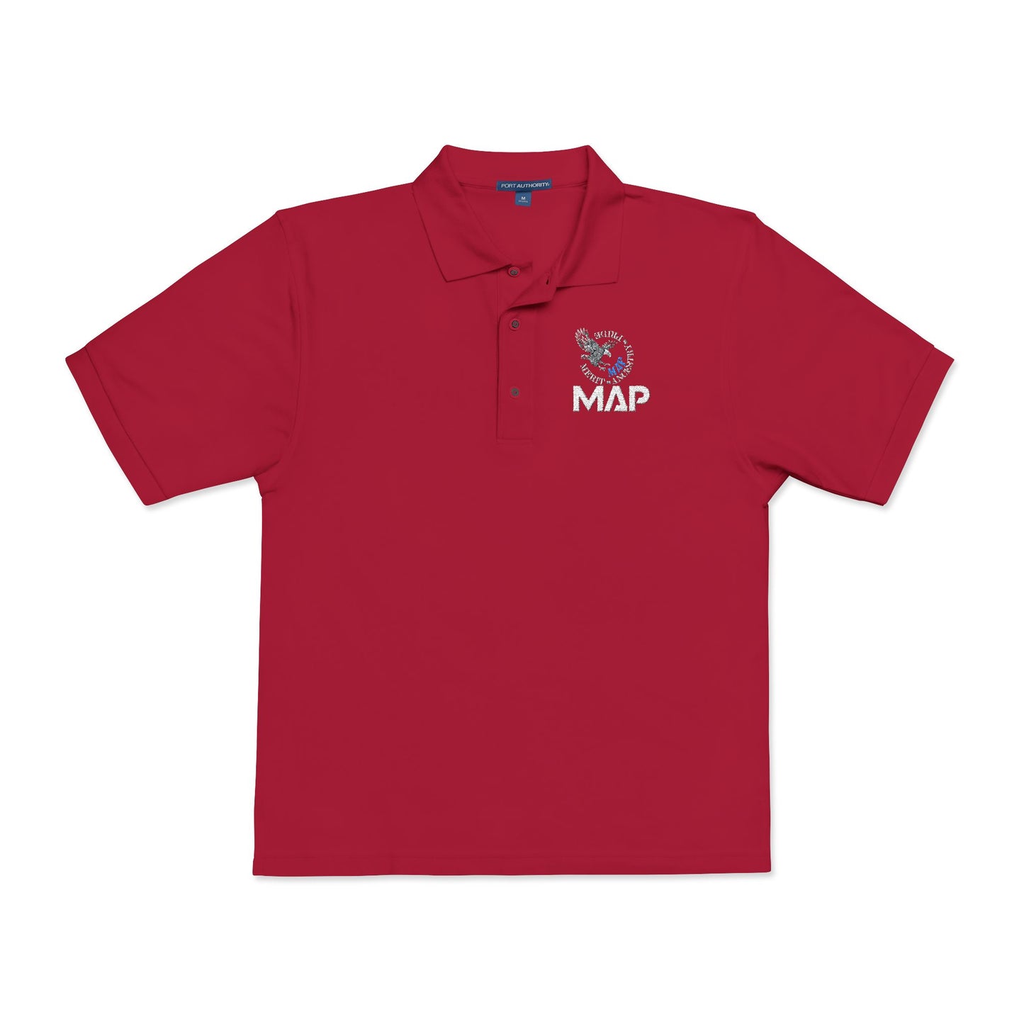 MAP Embroidered Polo Shirt — Professional Logo Work Shirt