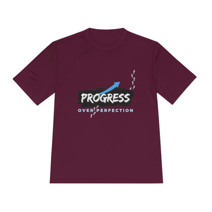 Progress Over Perfection - Moisture Wicking T-Shirt