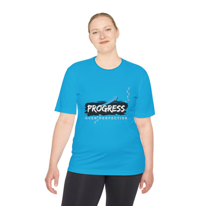 Progress Over Perfection - Moisture Wicking T-Shirt