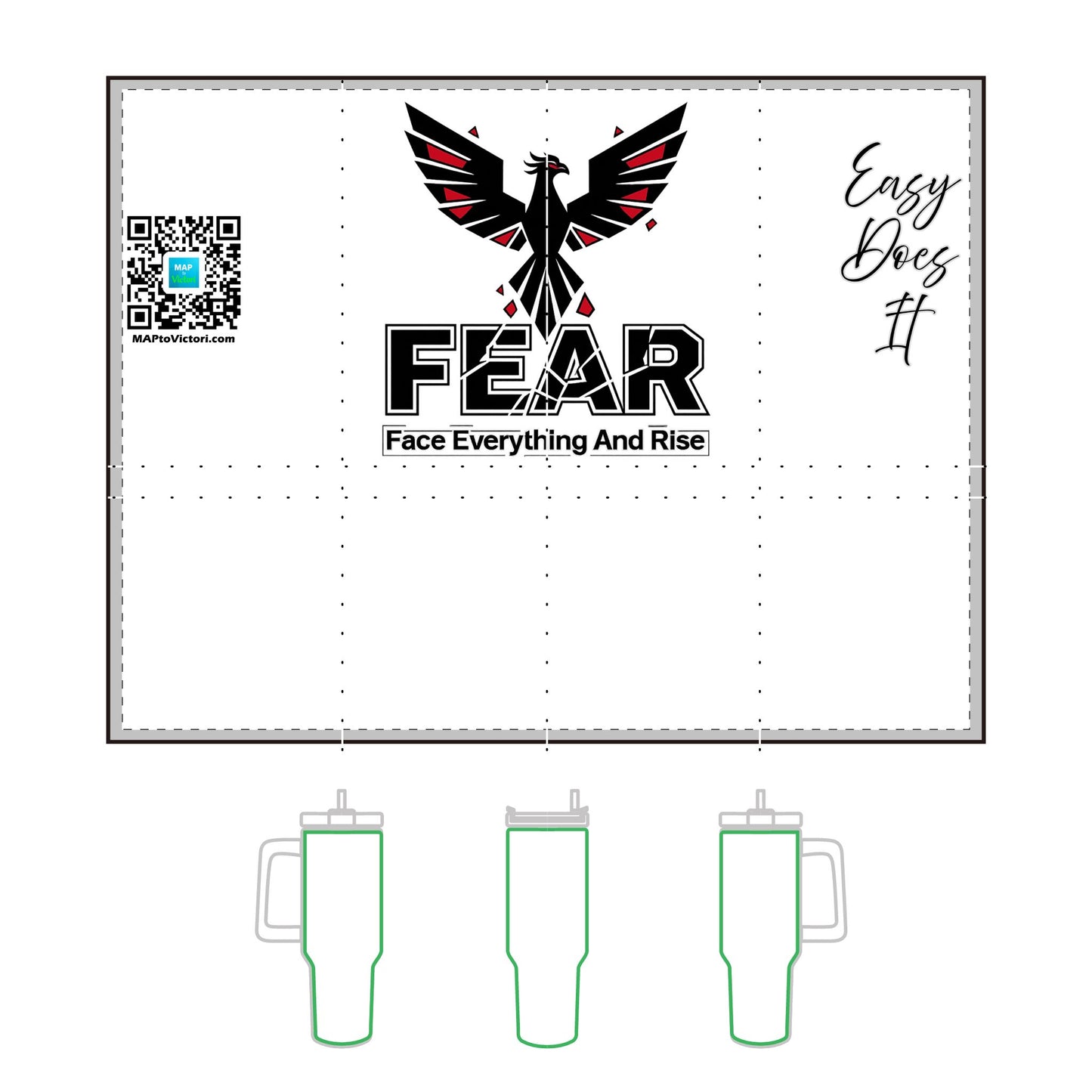 Tumbler -  Fearlessness Collection - 40oz Vacuum Thermal