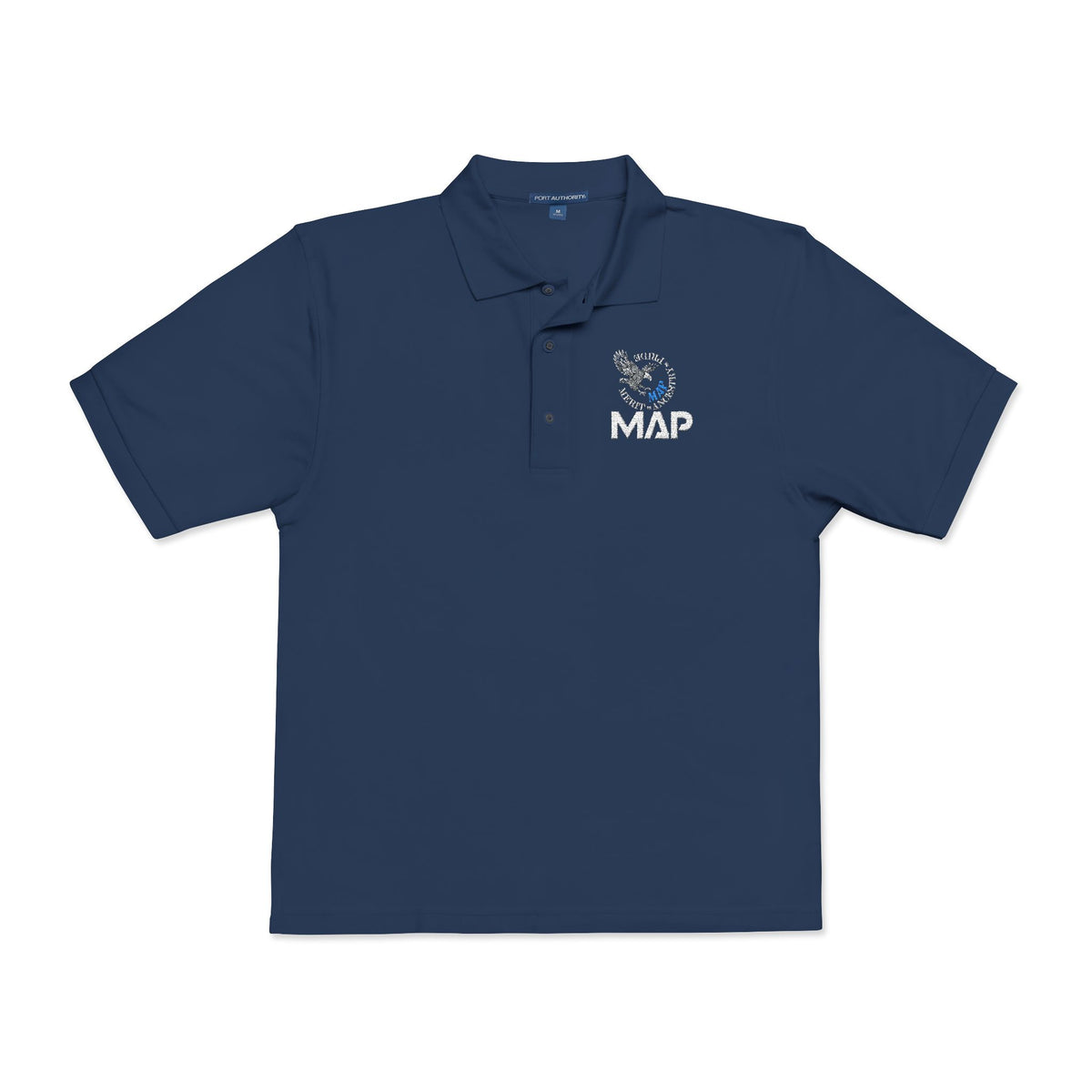 MAP Embroidered Polo Shirt — Professional Logo Work Shirt