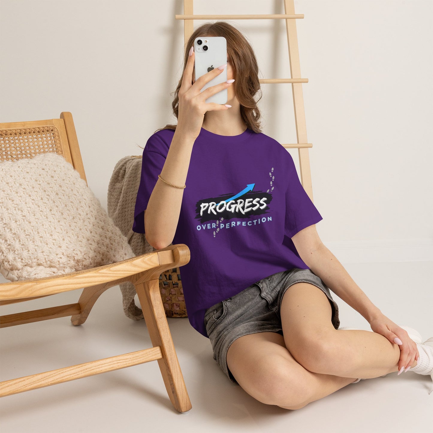 Progress Over Perfection - Cotton T-Shirt