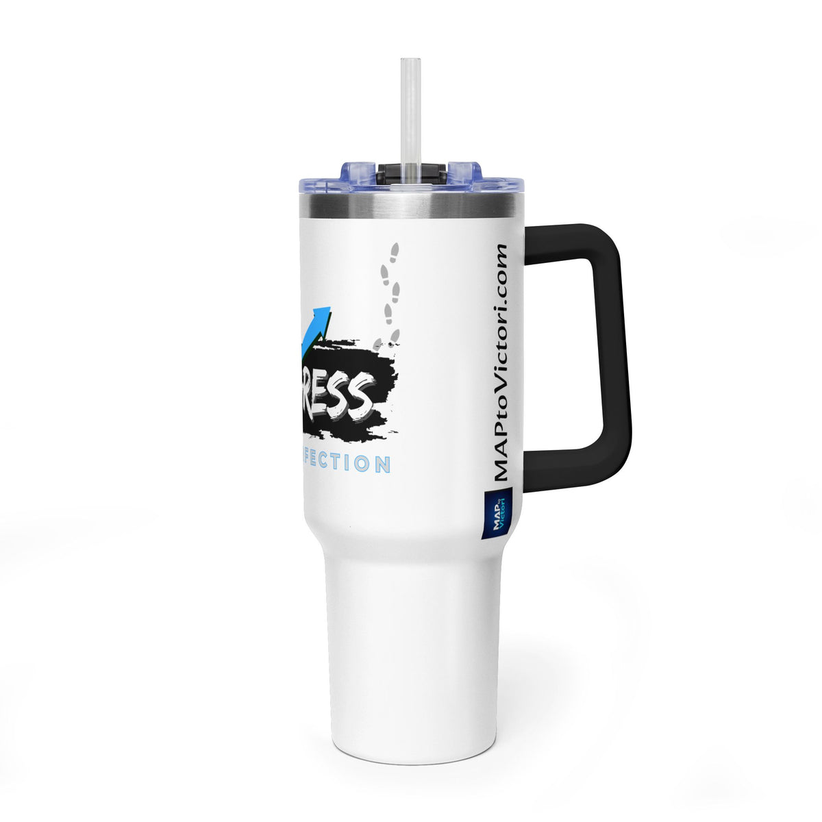 Progress Over Perfection 40oz Vacuum Tumbler