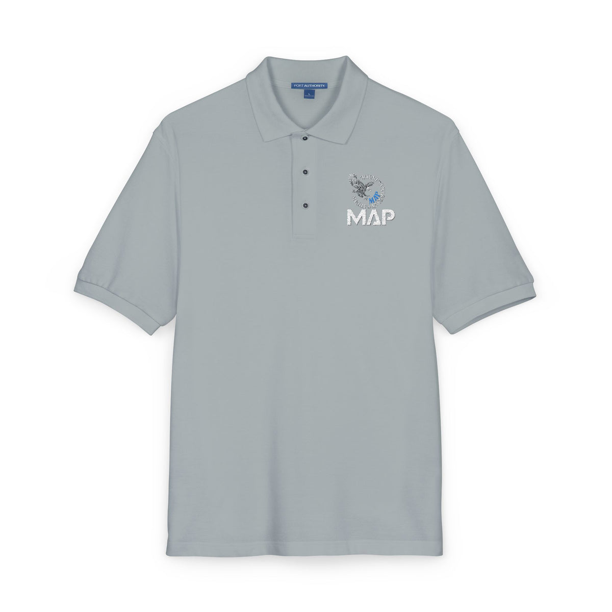 MAP Embroidered Polo Shirt — Professional Logo Work Shirt