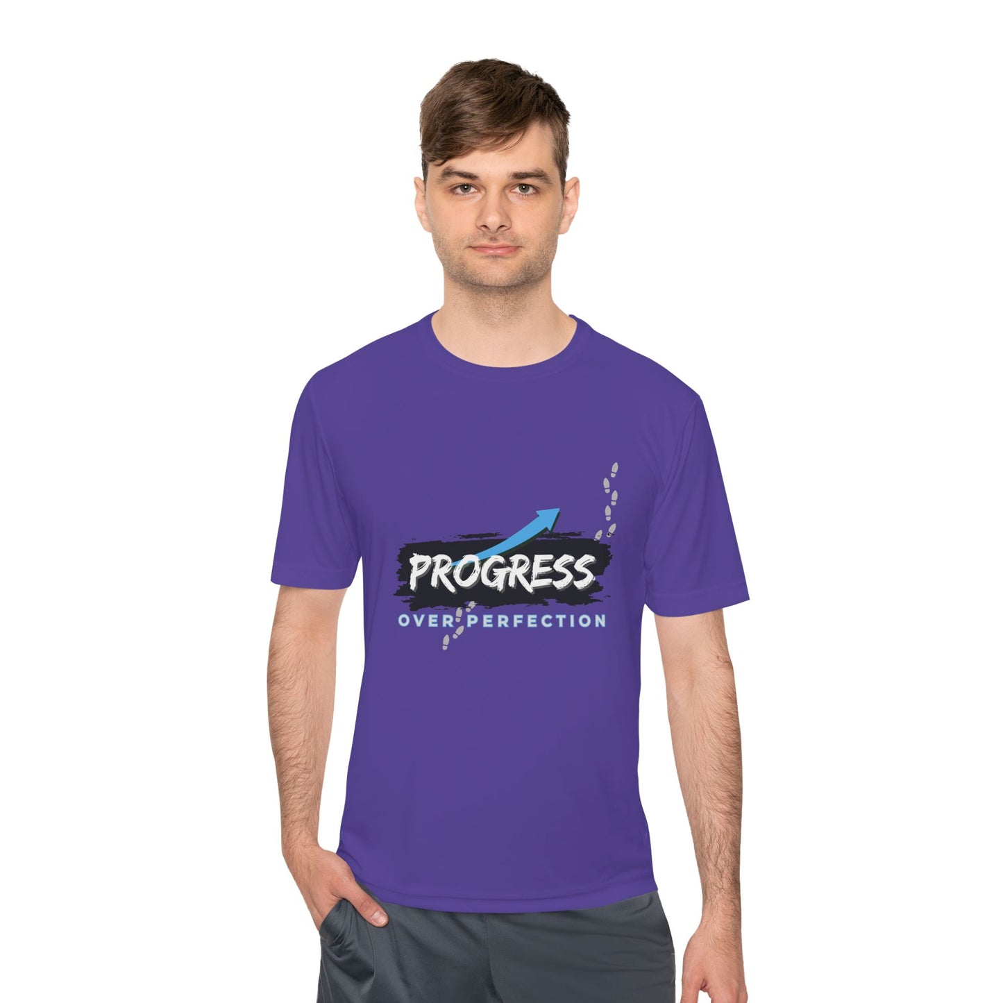 Progress Over Perfection - Moisture Wicking T-Shirt
