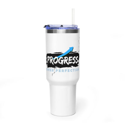 Progress Over Perfection 40oz Vacuum Tumbler