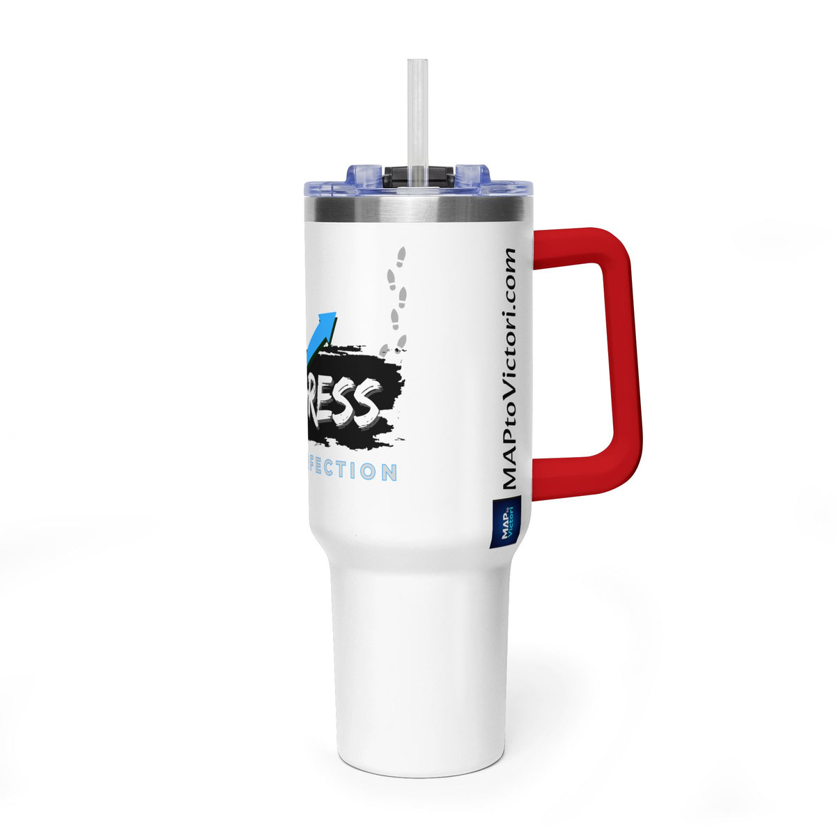 Progress Over Perfection 40oz Vacuum Tumbler