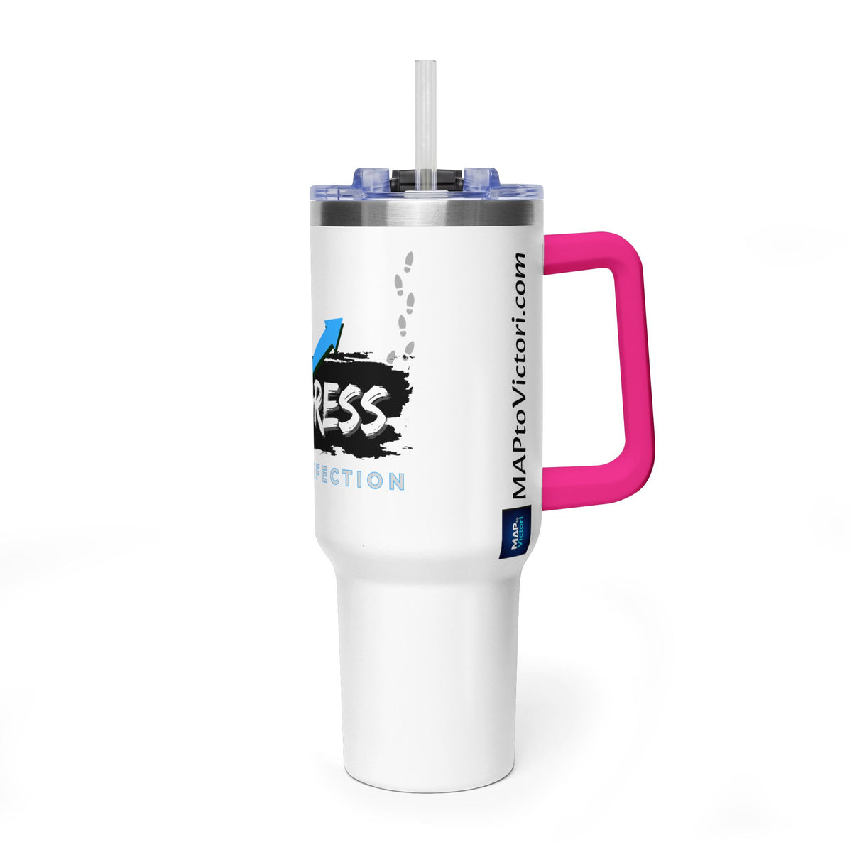 Progress Over Perfection 40oz Vacuum Tumbler
