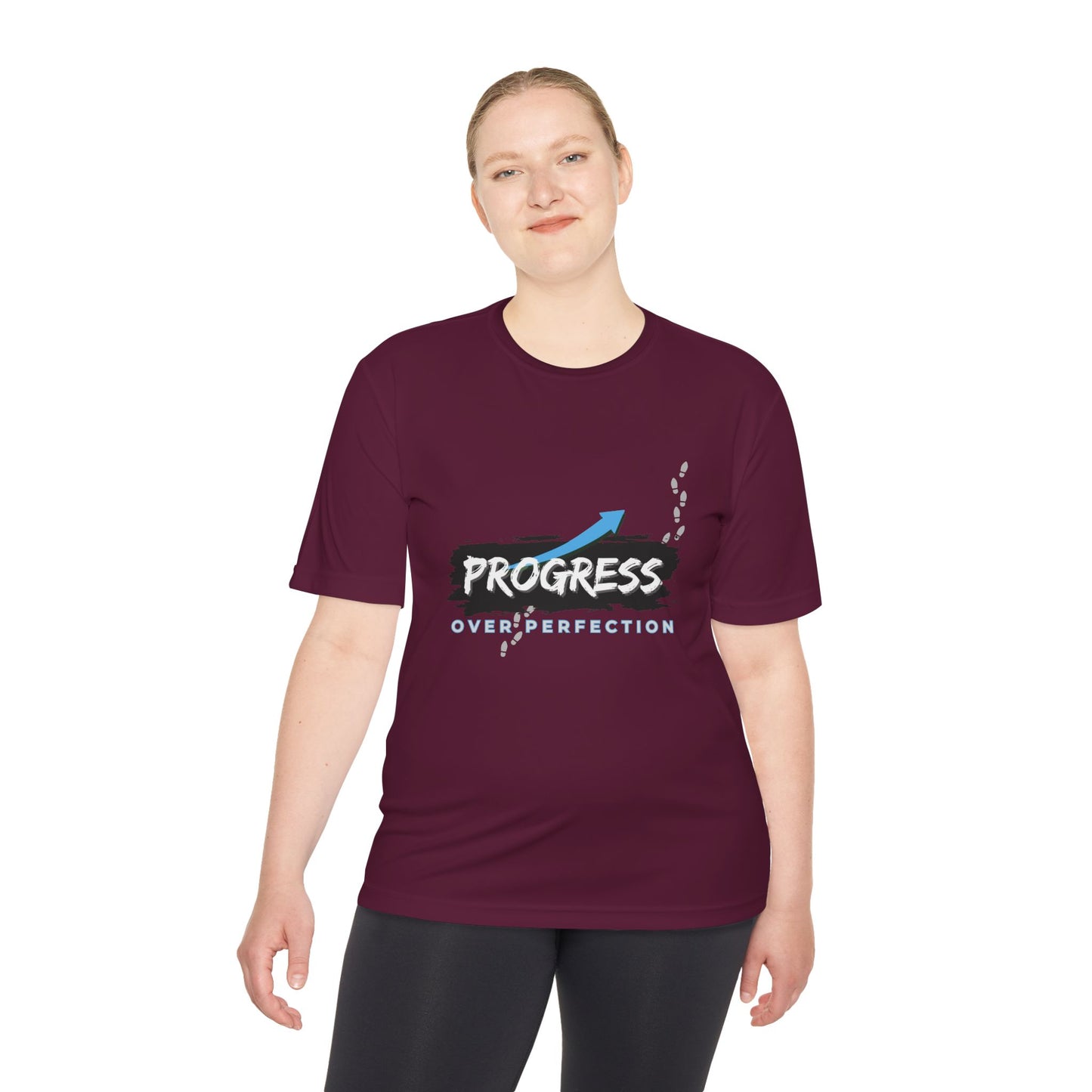 Progress Over Perfection - Moisture Wicking T-Shirt