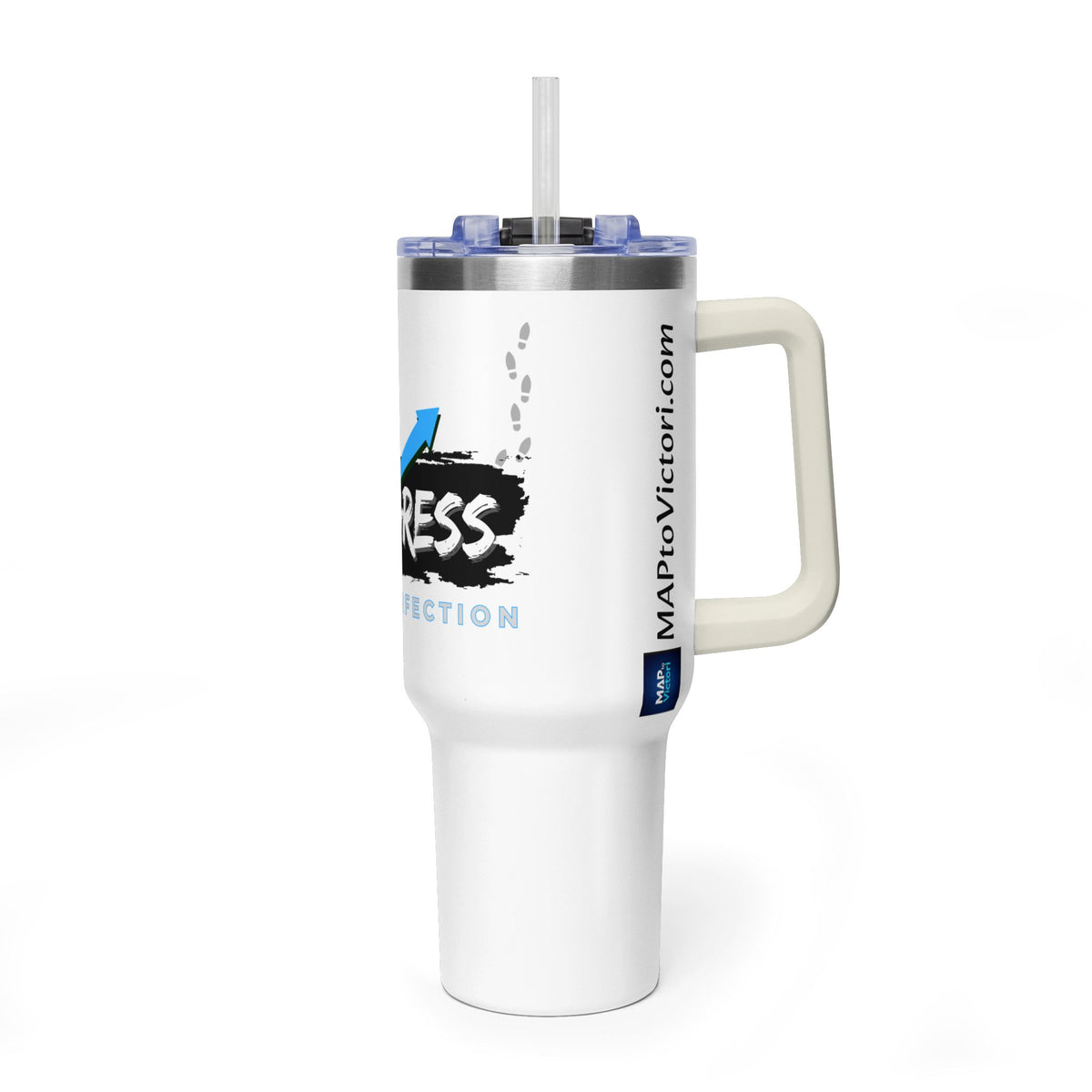 Progress Over Perfection 40oz Vacuum Tumbler