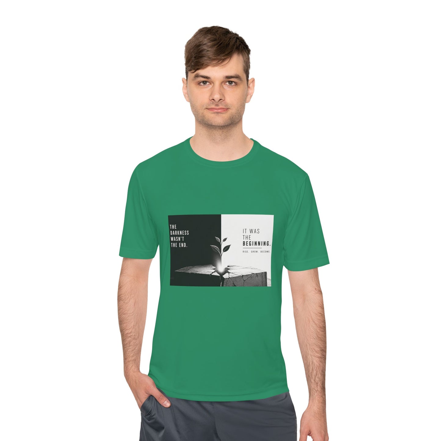 Just The Beginning - Moisture Wicking T-Shirt