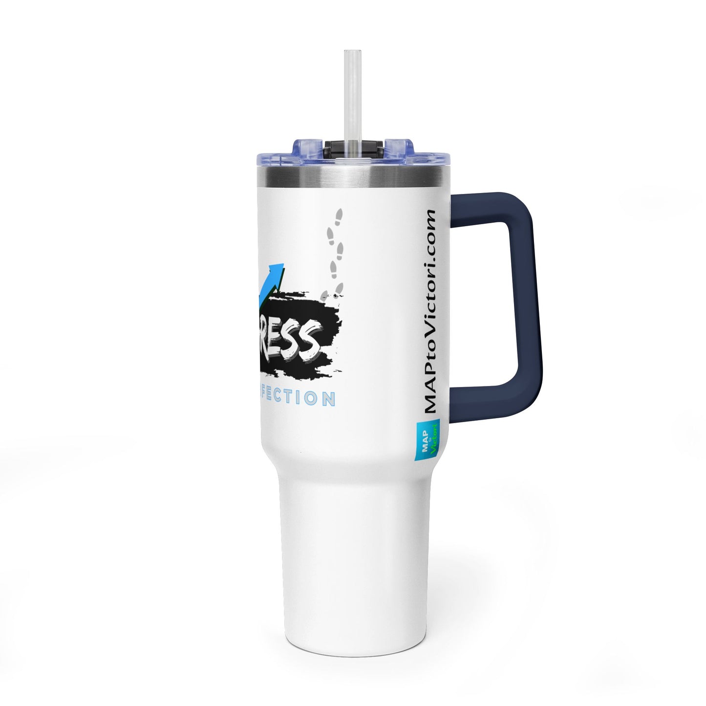 Progress Over Perfection 40oz Vacuum Tumbler