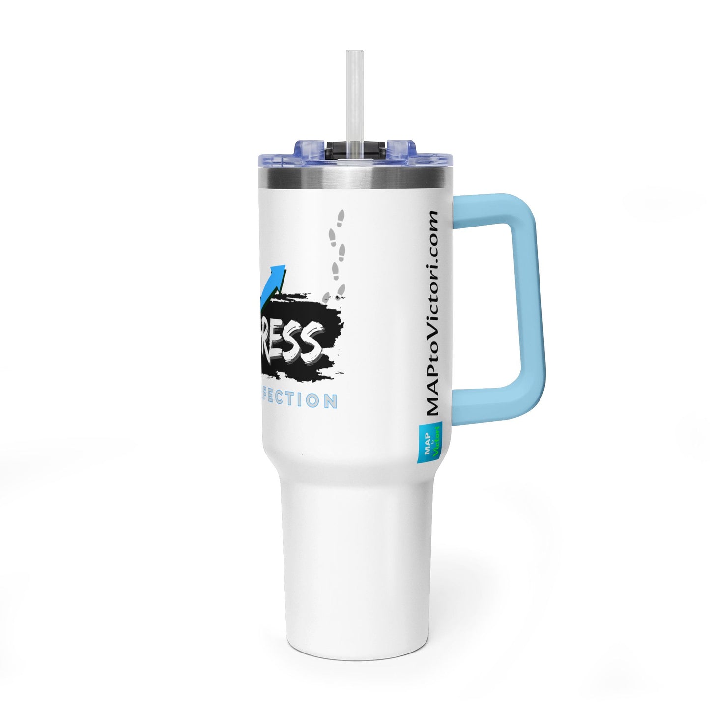 Progress Over Perfection 40oz Vacuum Tumbler