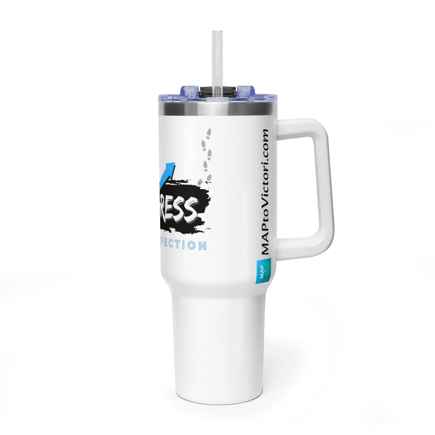 Progress Over Perfection 40oz Vacuum Tumbler