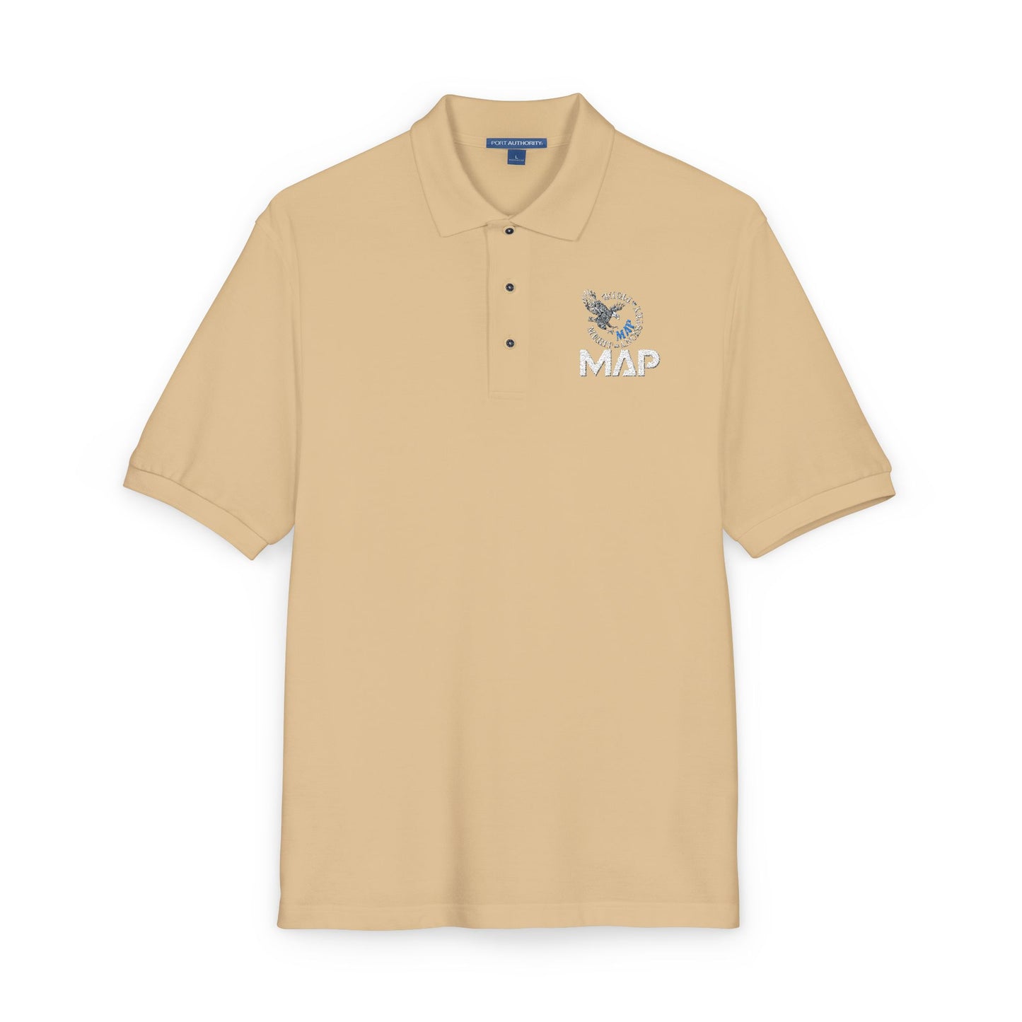 MAP Embroidered Polo Shirt — Professional Logo Work Shirt