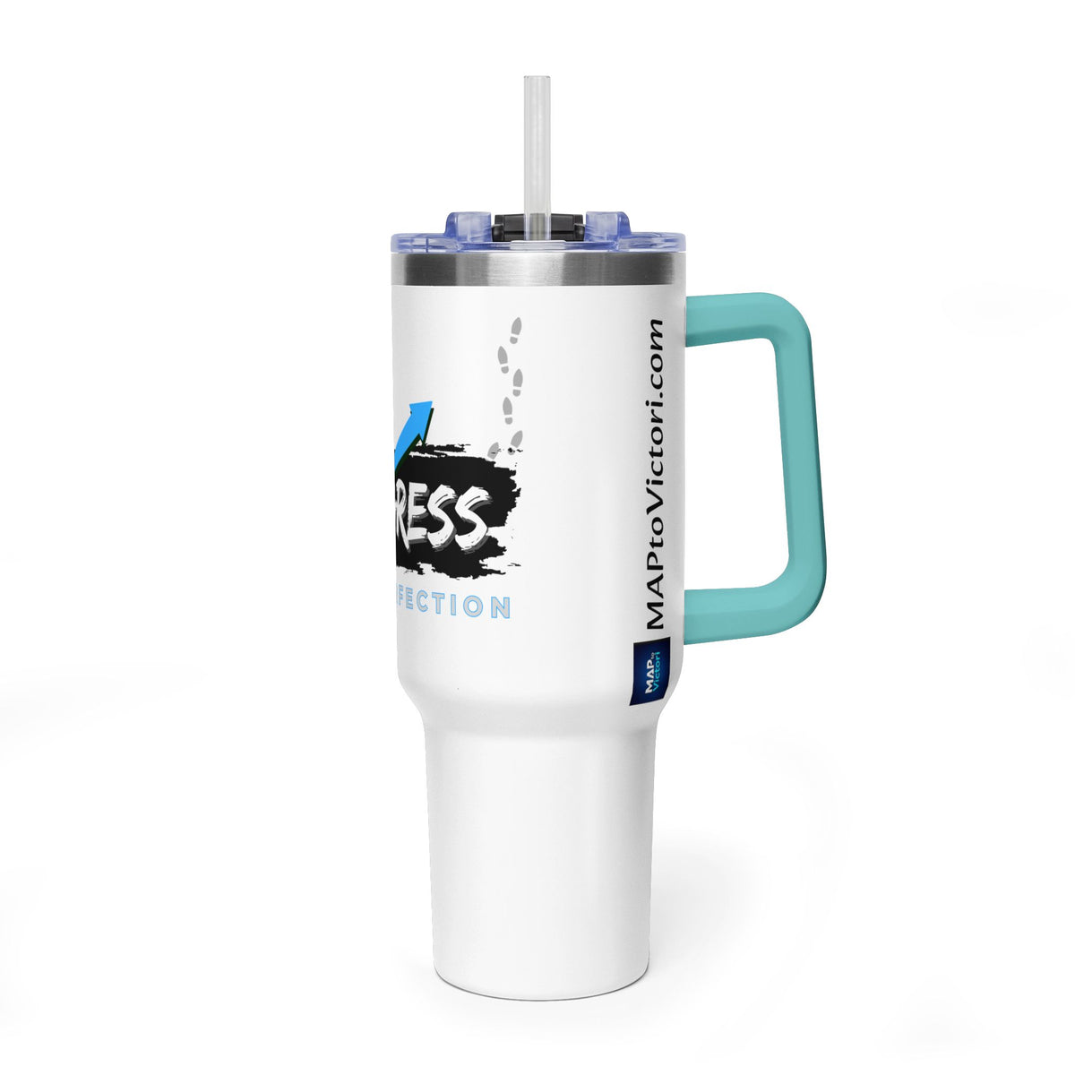 Progress Over Perfection 40oz Vacuum Tumbler