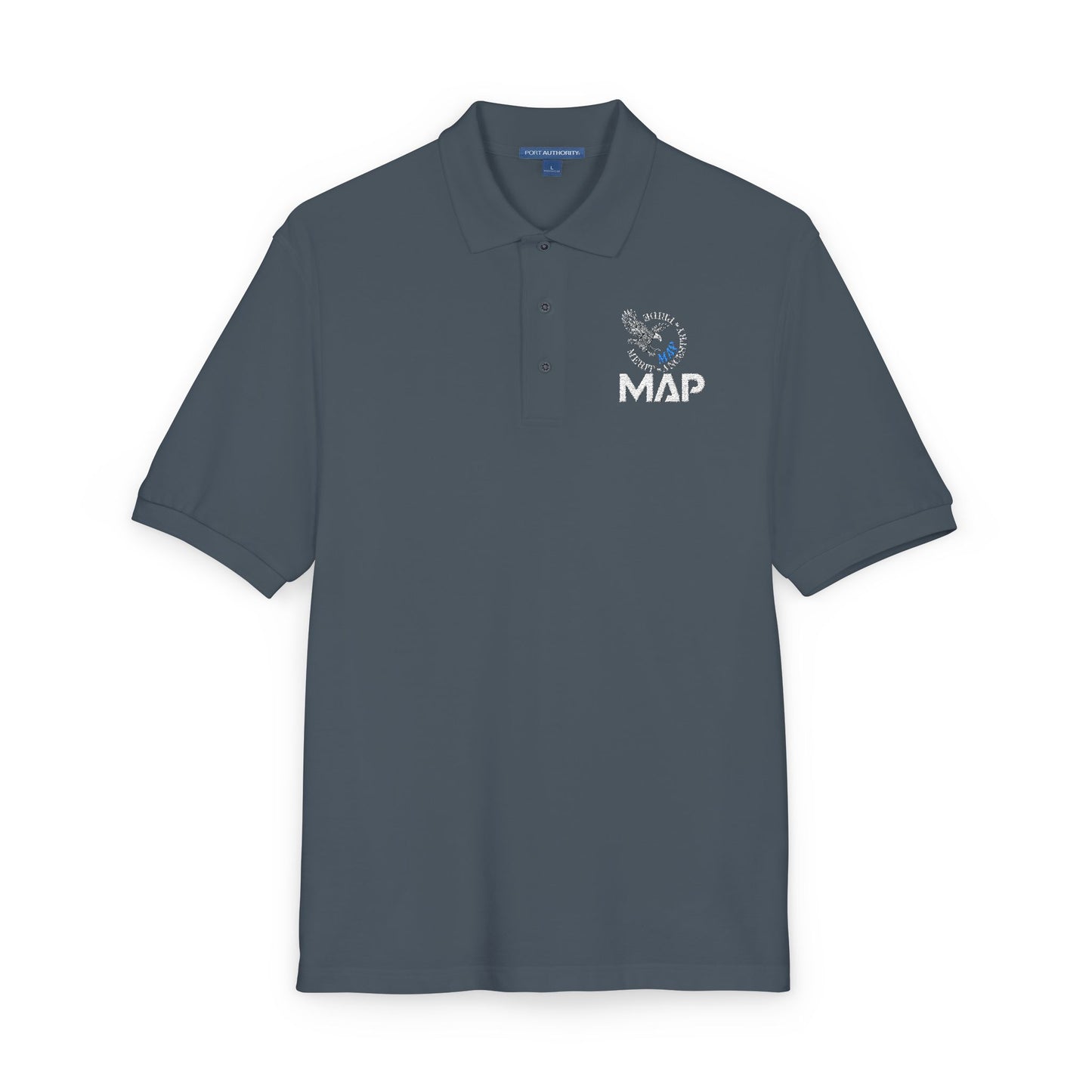MAP Embroidered Polo Shirt — Professional Logo Work Shirt