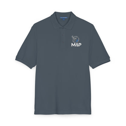 MAP Embroidered Polo Shirt — Professional Logo Work Shirt
