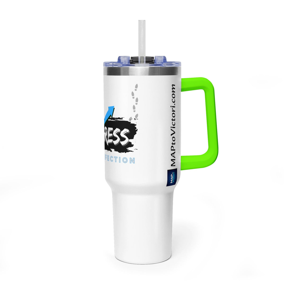Progress Over Perfection 40oz Vacuum Tumbler