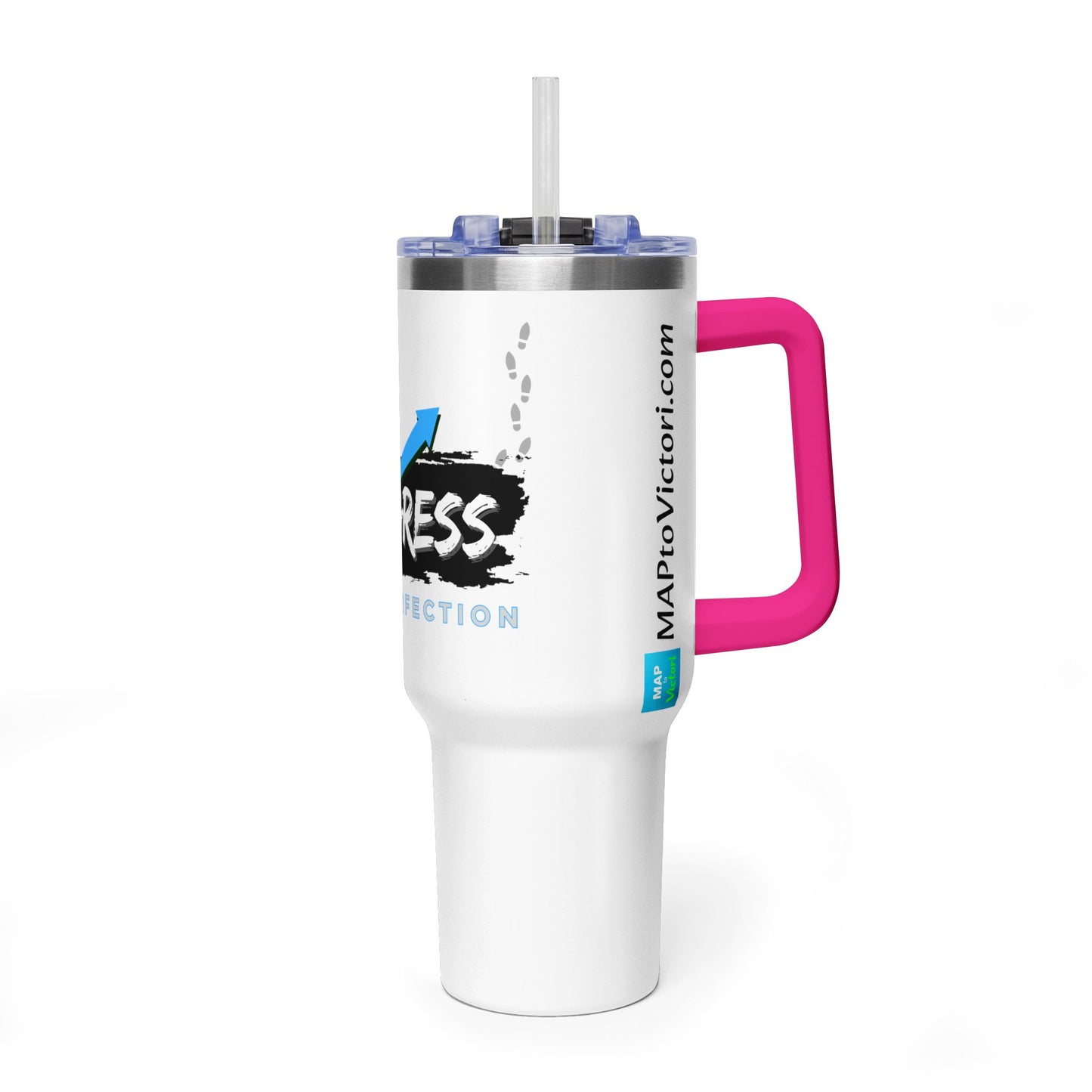 Progress Over Perfection 40oz Vacuum Tumbler